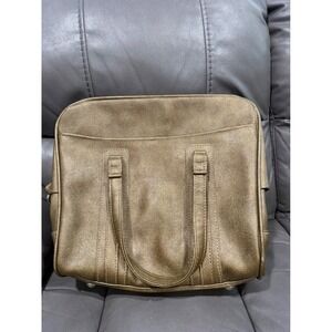 Samsonite Sherbrooke Vintage Metallic Bronze Textured Carry On Travel Bag Tote